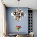 Suspension design LED avec plusieurs boules en verre Ball