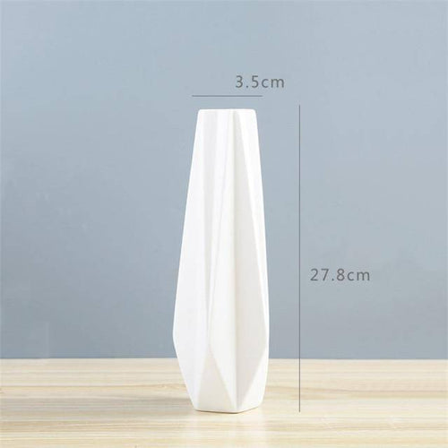 Vase géométrique en céramique style Wedding - vue 5 sur 10