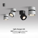 Spot arrondi LED avec rotation 360°