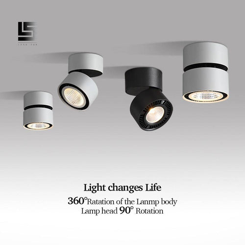 Spot arrondi LED avec rotation 360° - vue 7 sur 6