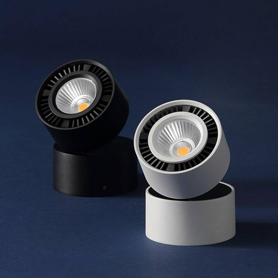 Spot arrondi LED avec rotation 360° - vue 5 sur 6