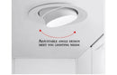 Spot encastré rond LED orientable style Loft