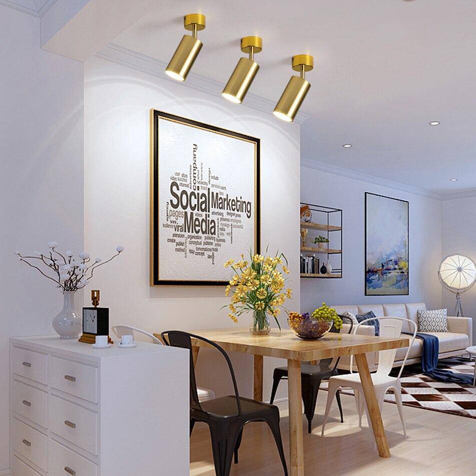 Spot design LED cylindre en aluminium - vue 3 sur 7
