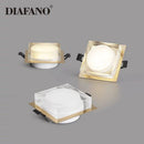 Spot design carré LED style chromé