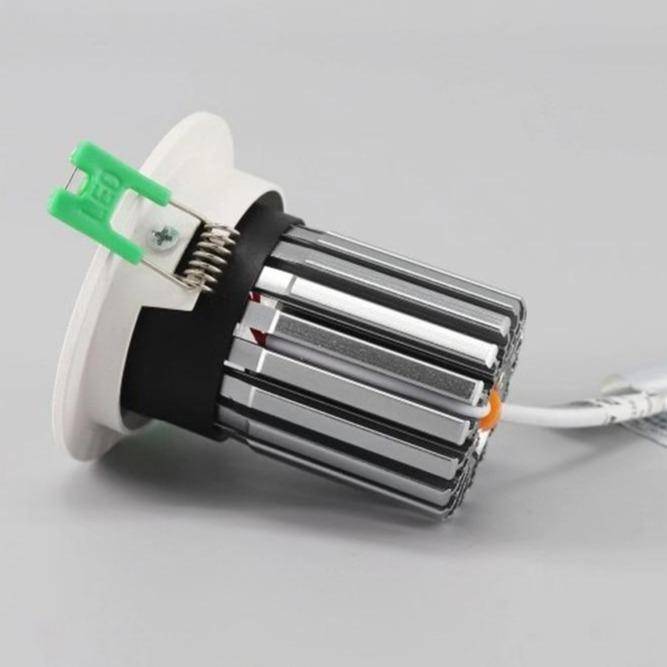 Spot encastré moderne LED rond blanc - vue 4 sur 10