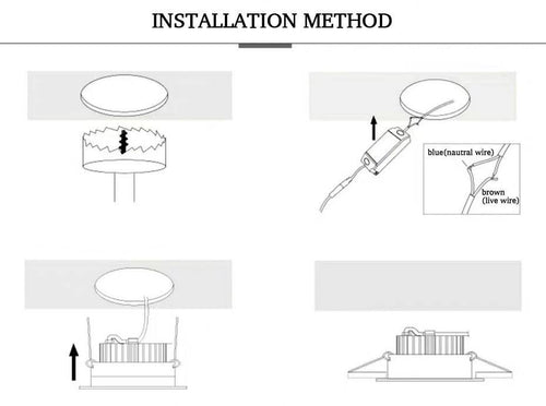 Spot encastré moderne LED rond blanc - vue 9 sur 10