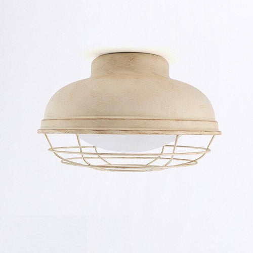 Plafonnier moderne LED avec cage en métal style Loft - vue 5 sur 7