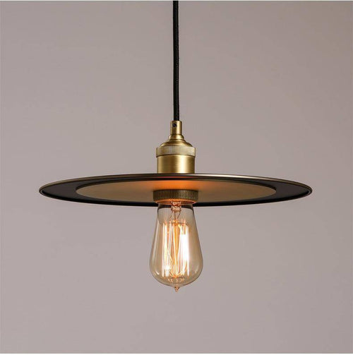 Suspension design LED avec disque en métal style Industriel - vue 3 sur 6