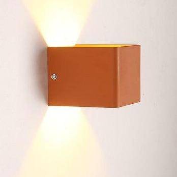 Applique murale moderne LED en cube métal coloré - vue 14 sur 14