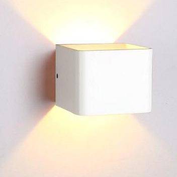 Applique murale moderne LED en cube métal coloré - vue 7 sur 14
