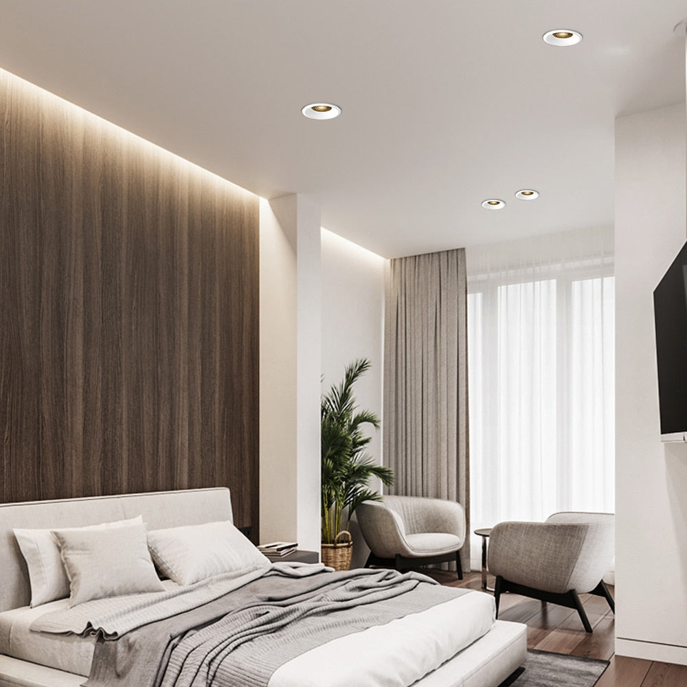 Spot moderne LED style ruche dimmable et encastrable Phoebe - vue 2 sur 7