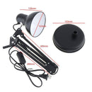 Lampe de bureau LED à pince à bras articulé noir
