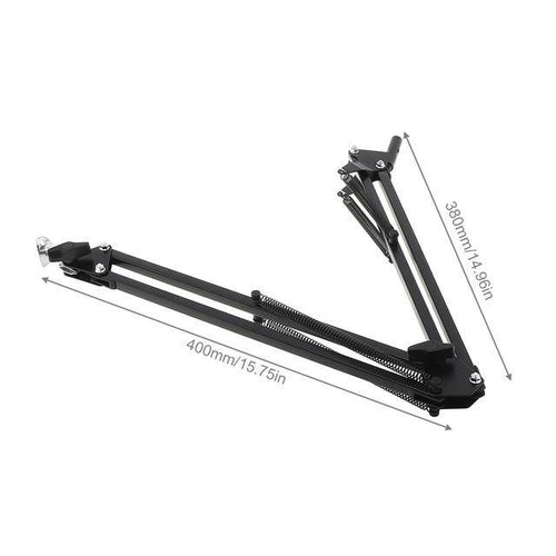 Lampe de bureau LED à pince à bras articulé noir - vue 8 sur 7