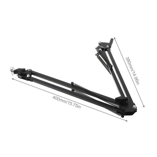 Lampe de bureau LED à pince à bras articulé noir - vue 7 sur 7