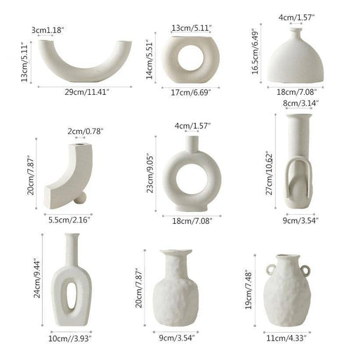 Vase moderne en céramique japonaise style Zen - vue 8 sur 16