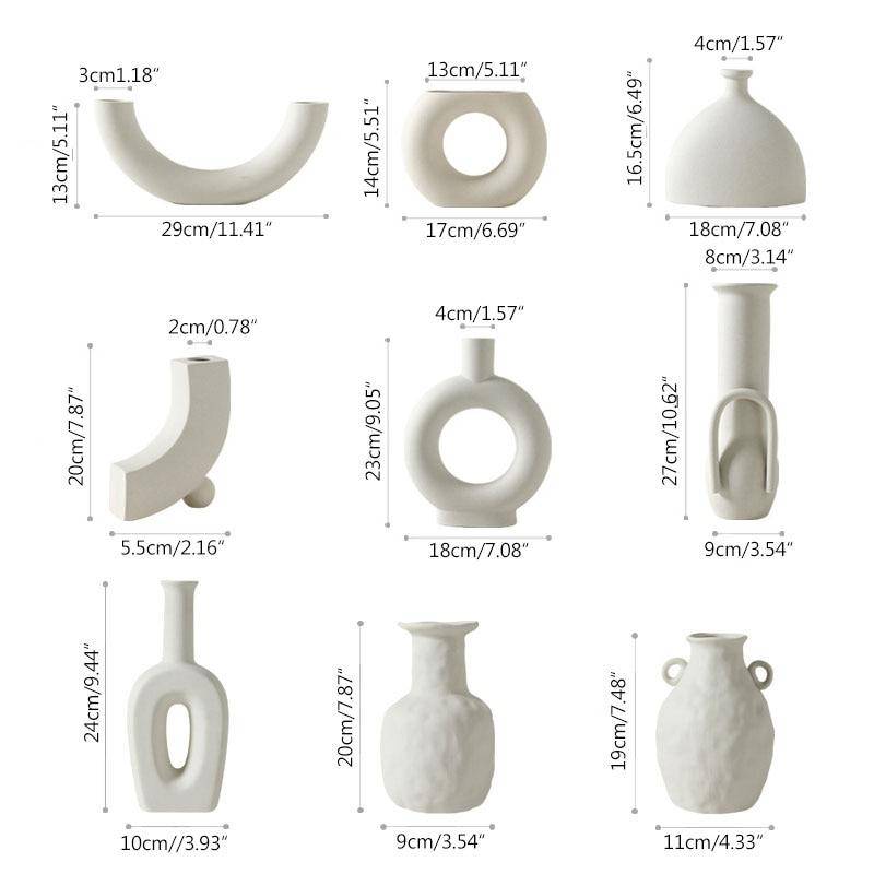 Vase moderne en céramique japonaise style Zen - vue 7 sur 16
