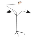 Lampadaire design industriel avec plusieurs bras à lampes
