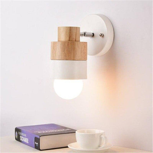 Applique murale LED en bois Creative (cube ou cylindre) - vue 6 sur 7