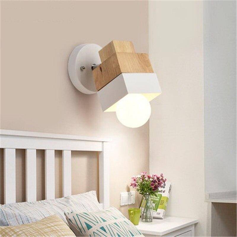 Applique murale LED en bois Creative (cube ou cylindre) - vue 2 sur 7