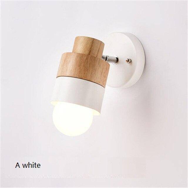 Applique murale LED en bois Creative (cube ou cylindre) - vue 6 sur 7