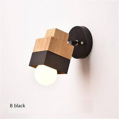 Applique murale LED en bois Creative (cube ou cylindre) - vue 8 sur 7