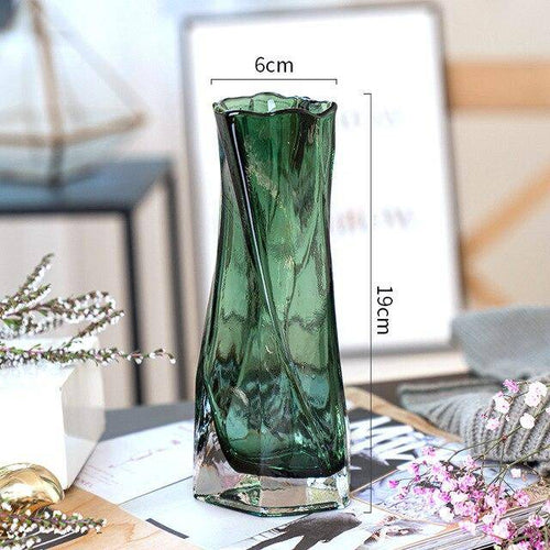 Vase en verre design au style géométrique Urna - vue 7 sur 9