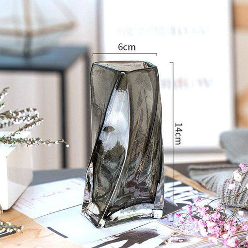 Vase en verre design au style géométrique Urna - vue 5 sur 9