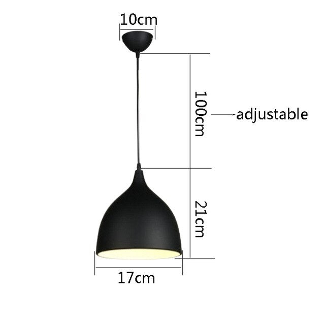 Suspension LED cône arrondi de couleurs Hanging - vue 7 sur 16