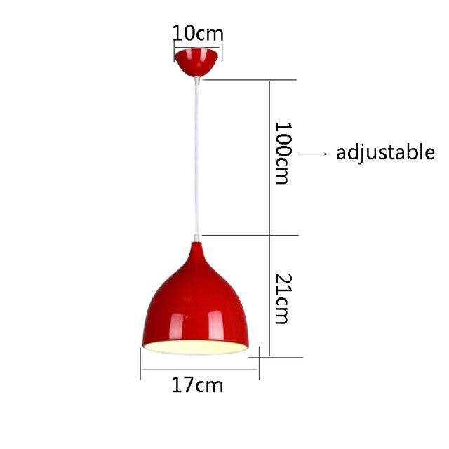 Suspension LED cône arrondi de couleurs Hanging - vue 15 sur 16