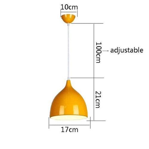 Suspension LED cône arrondi de couleurs Hanging - vue 11 sur 16