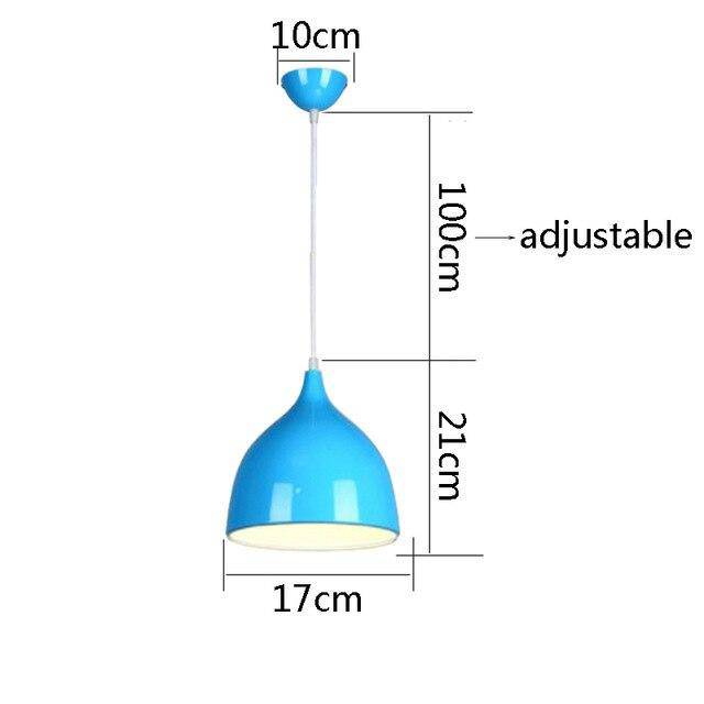 Suspension LED cône arrondi de couleurs Hanging - vue 3 sur 16