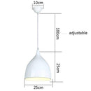Suspension LED cône arrondi de couleurs Hanging