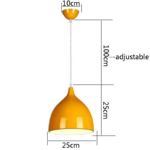Suspension LED cône arrondi de couleurs Hanging - vue 13 sur 16