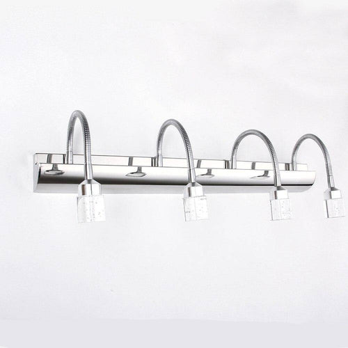 Applique murale LED pour miroir et salle de bain avec lampe dirigeable en verre - vue 5 sur 6