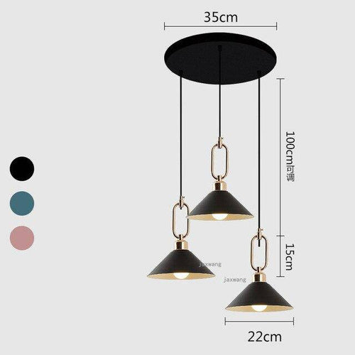 Suspension design LED conique moderne Many - vue 10 sur 12