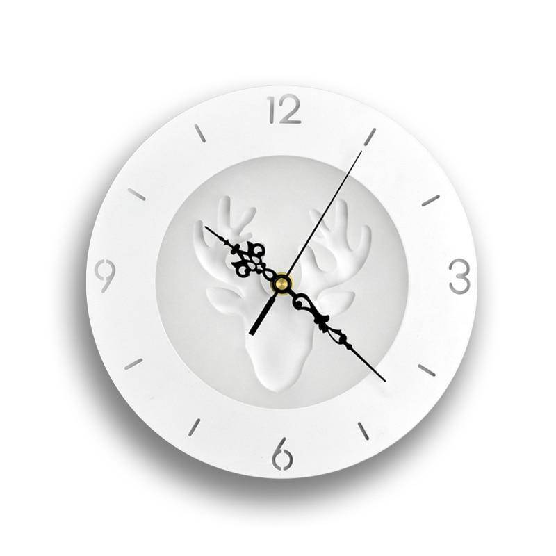 Horloge murale ronde style moderne aux motifs animaux 25cm - vue 3 sur 8