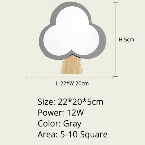 Applique murale moderne en forme d'arbre en bois Ania - vue 10 sur 10