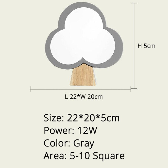 Applique murale moderne en forme d'arbre en bois Ania - vue 9 sur 10