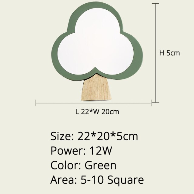 Applique murale moderne en forme d'arbre en bois Ania - vue 10 sur 10