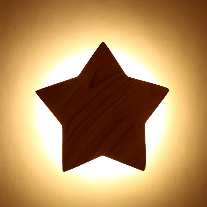 Applique murale pour enfant forme d'étoile en bois Stary - vue 5 sur 6