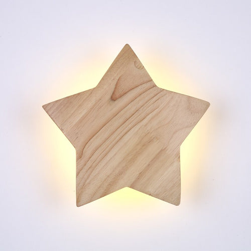 Applique murale pour enfant forme d'étoile en bois Stary - vue 6 sur 6
