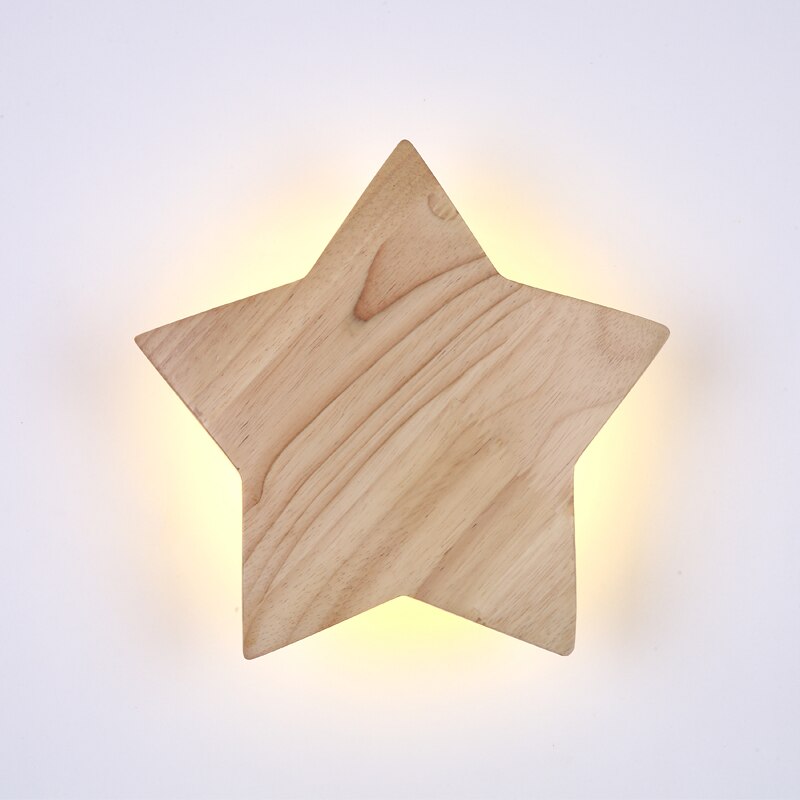 Applique murale pour enfant forme d'étoile en bois Stary - vue 6 sur 6