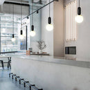 Suspension design moderne tube arrondis de couleur