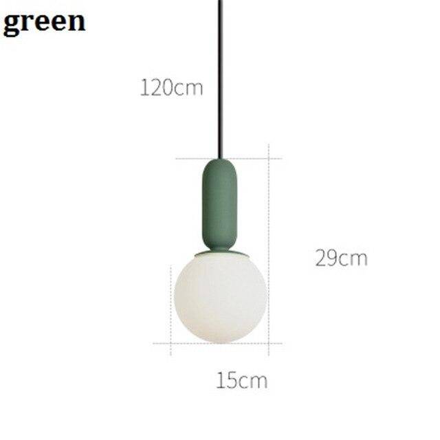 Suspension design moderne tube arrondis de couleur - vue 9 sur 10
