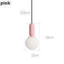 Suspension design moderne tube arrondis de couleur