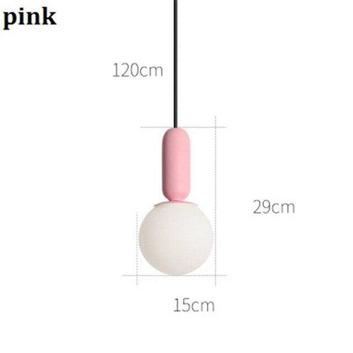Suspension design moderne tube arrondis de couleur - vue 11 sur 10