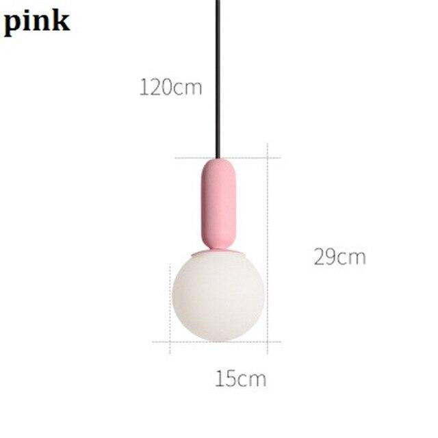 Suspension design moderne tube arrondis de couleur - vue 10 sur 10