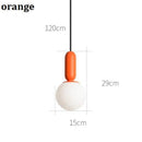Suspension design moderne tube arrondis de couleur