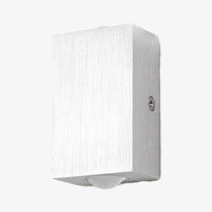 Applique chromé rectangulaire avec LED haut et bas - vue 2 sur 5