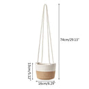 Cache-pots suspendu en osier style scandinave